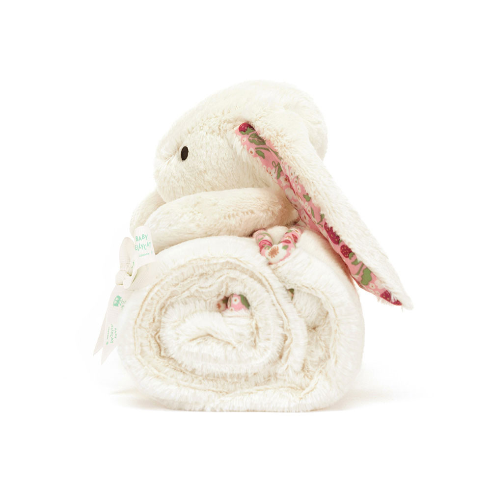 Blossom Cream Bunny 'Berry' Blankie