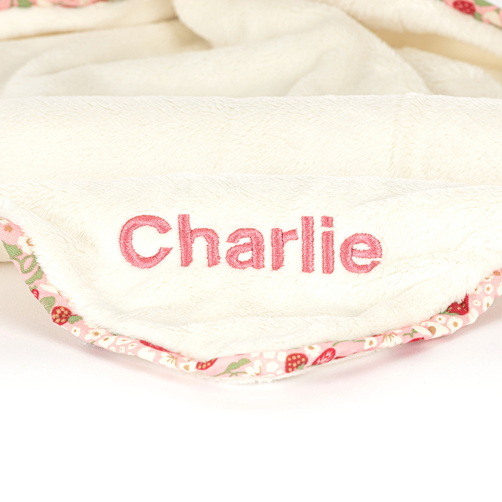 Personalised Blossom Cream Bunny 'Berry' Soother