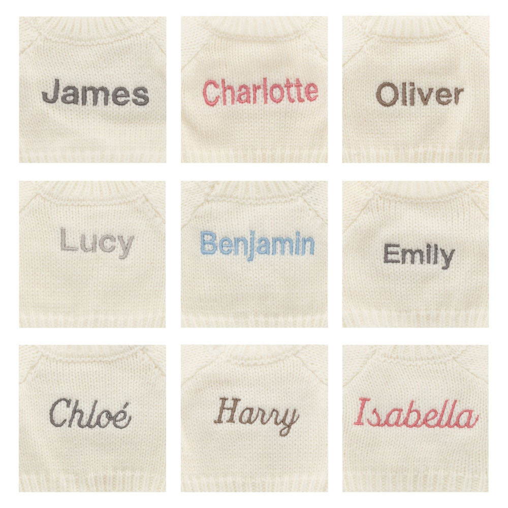 Bashful Beige Bunny with Personalised Cream Jumper