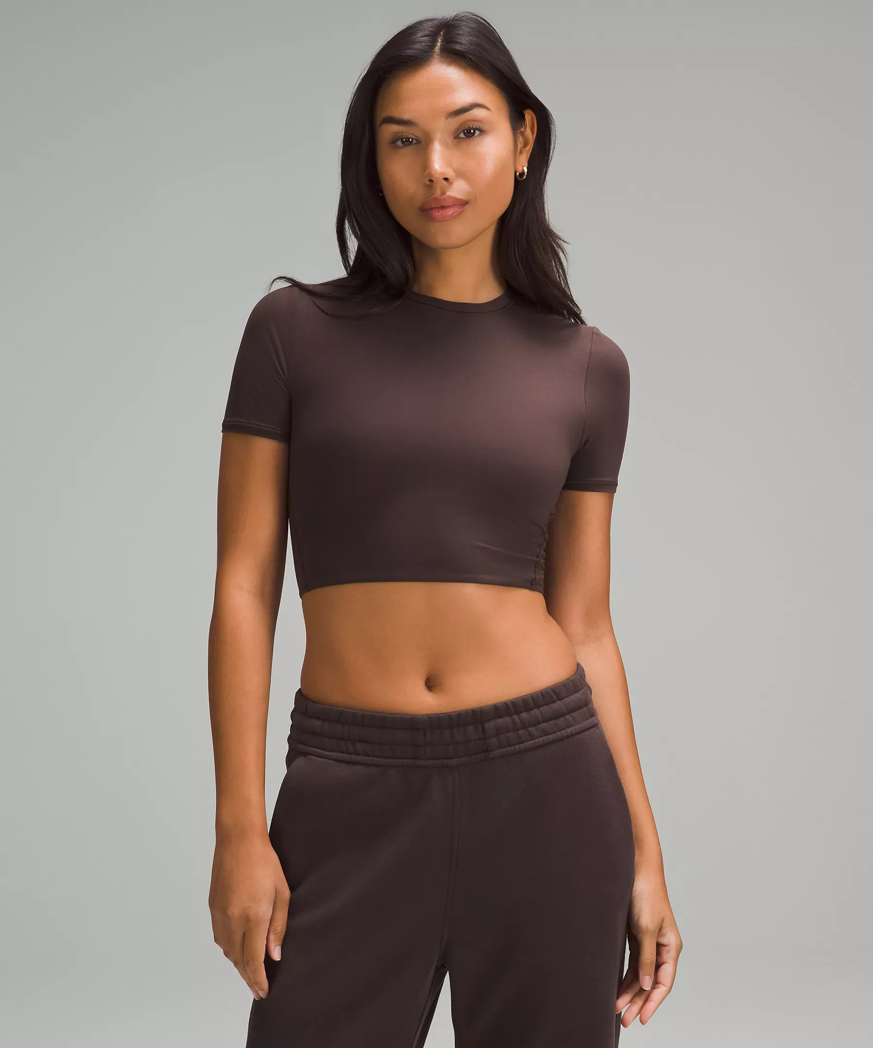 lululemon Wundermost Ultra-Soft Nulu Crewneck Cropped T-Shirt