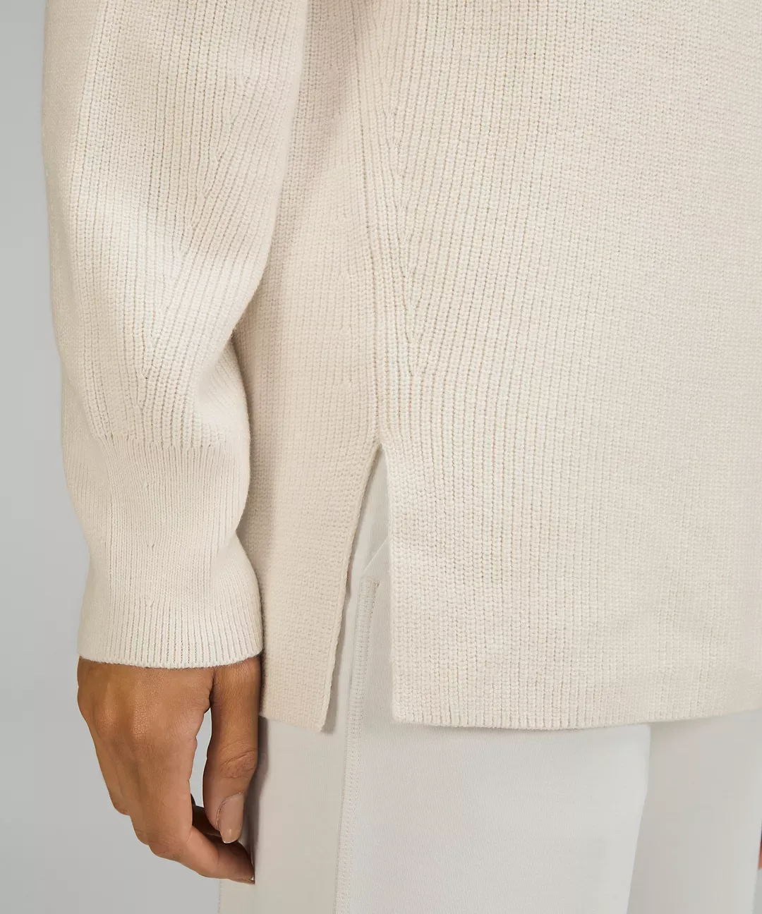 lululemon Merino Wool-Blend Ribbed Crewneck Sweater