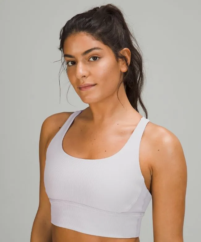 lululemon Energy Longline Bra Ribbed Luxtreme Medium Support, B–D Cups