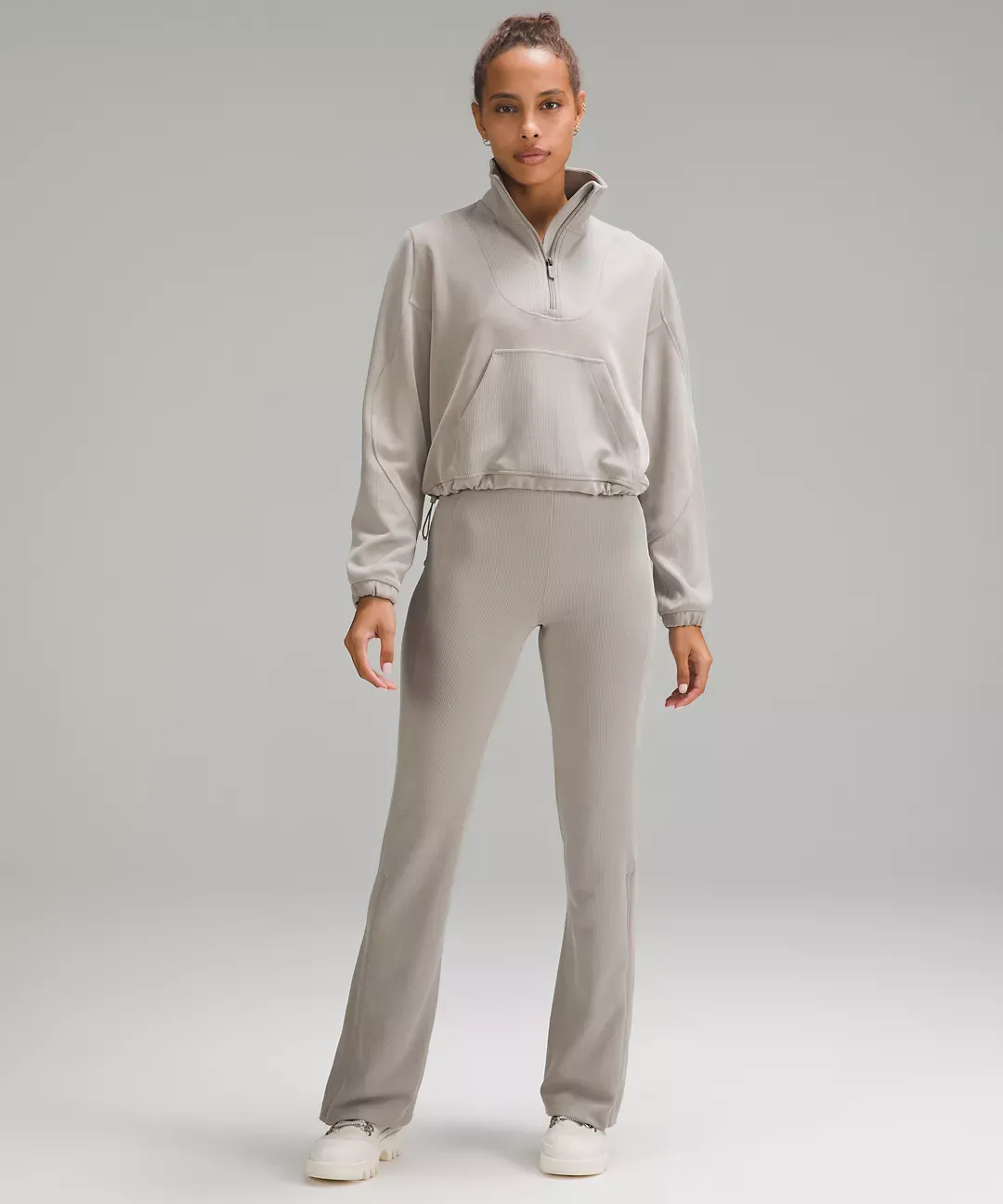 lululemon Brushed Softstreme Ribbed Half Zip