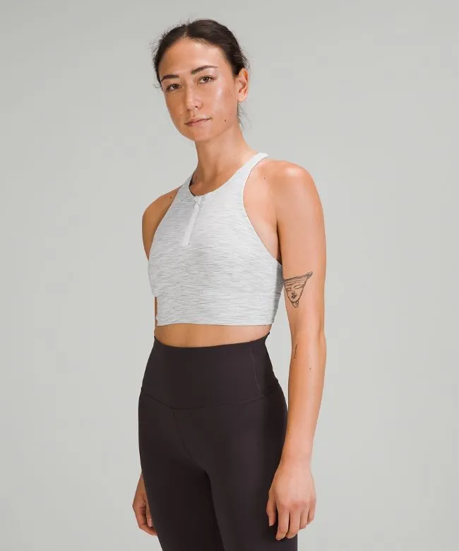 lululemon Energy High-Neck Longline Zip-Front Bra Medium Support, B–D Cups Online Only