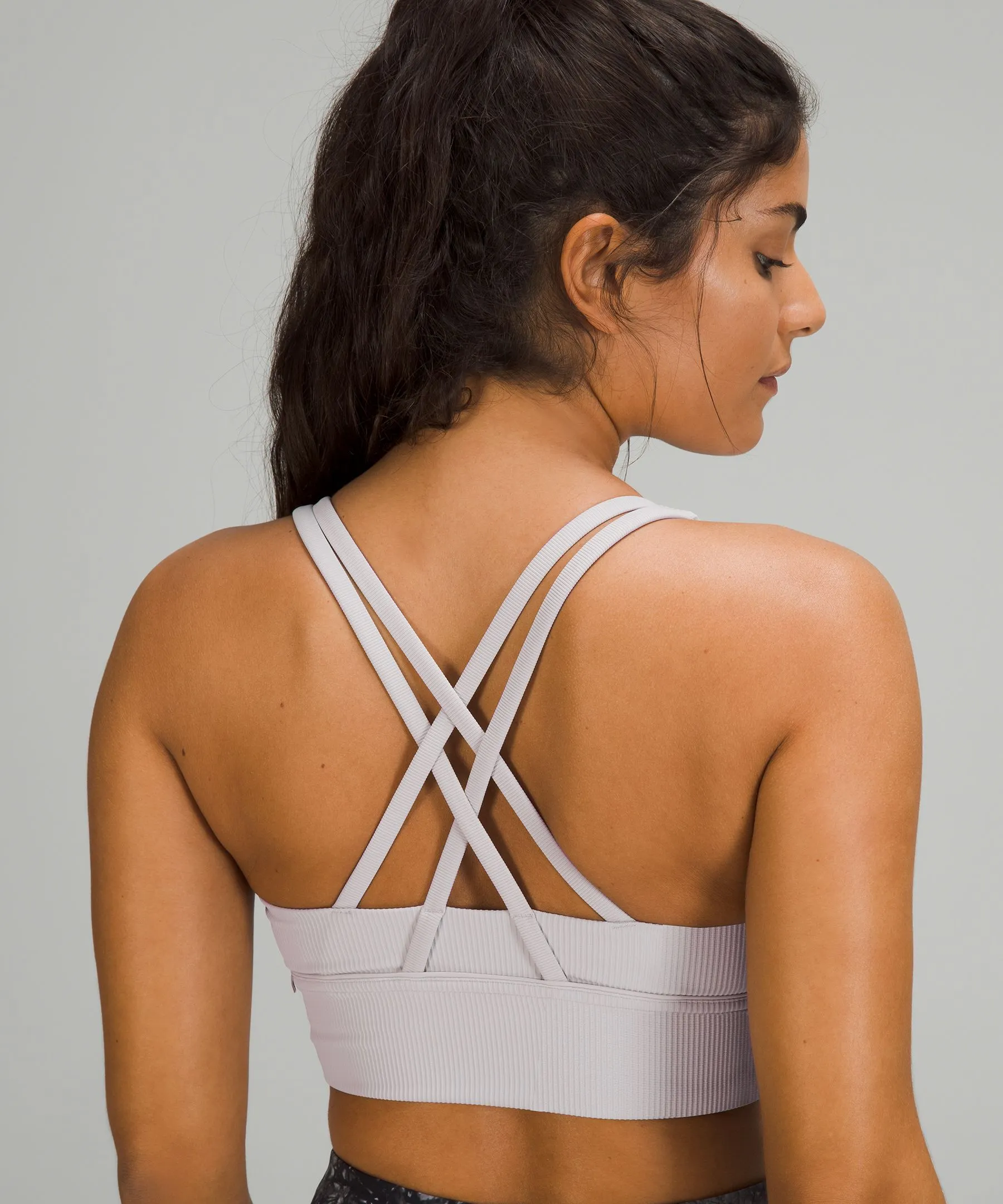 lululemon Energy Longline Bra Ribbed Luxtreme Medium Support, B–D Cups