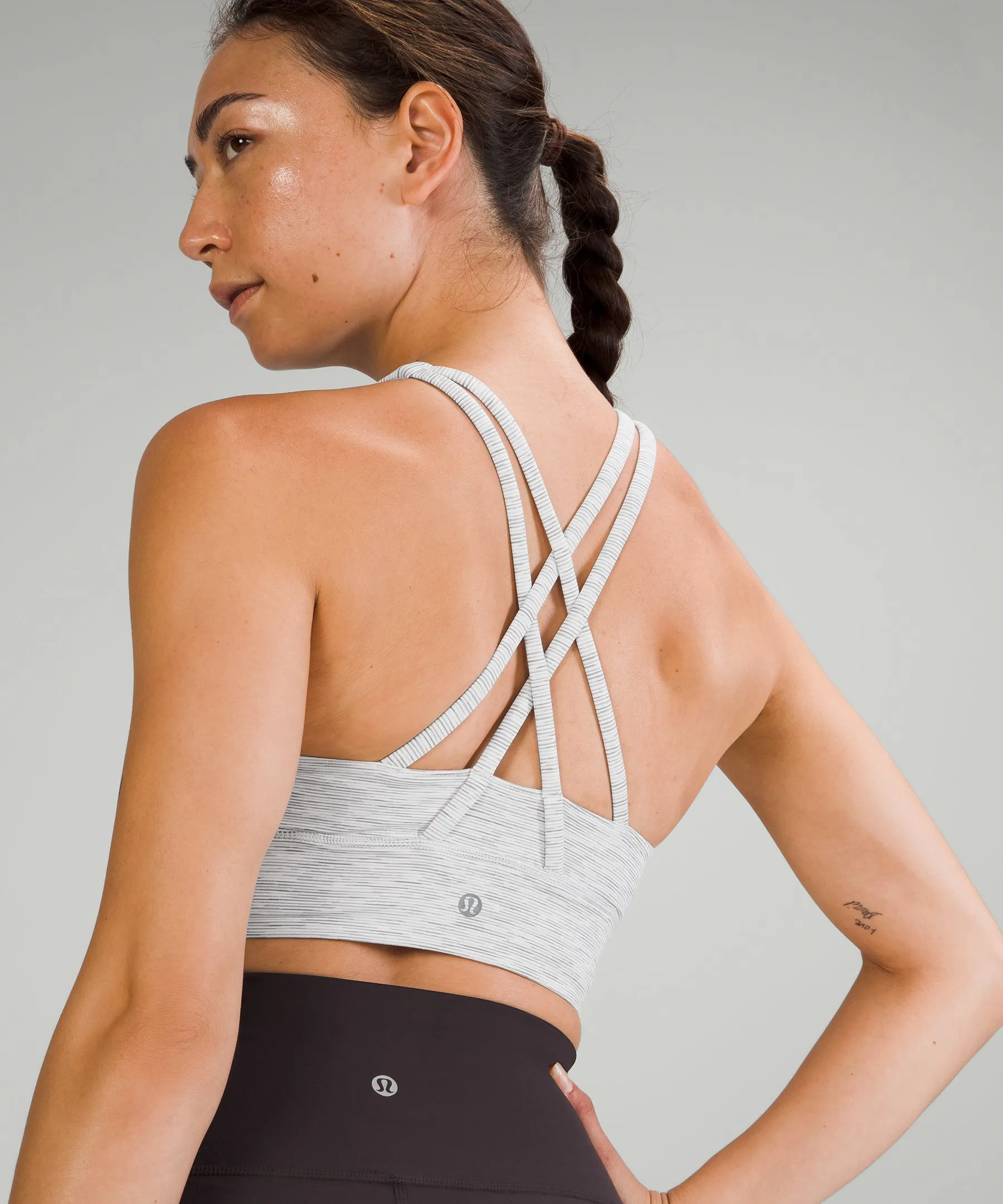 lululemon Energy High-Neck Longline Zip-Front Bra Medium Support, B–D Cups Online Only