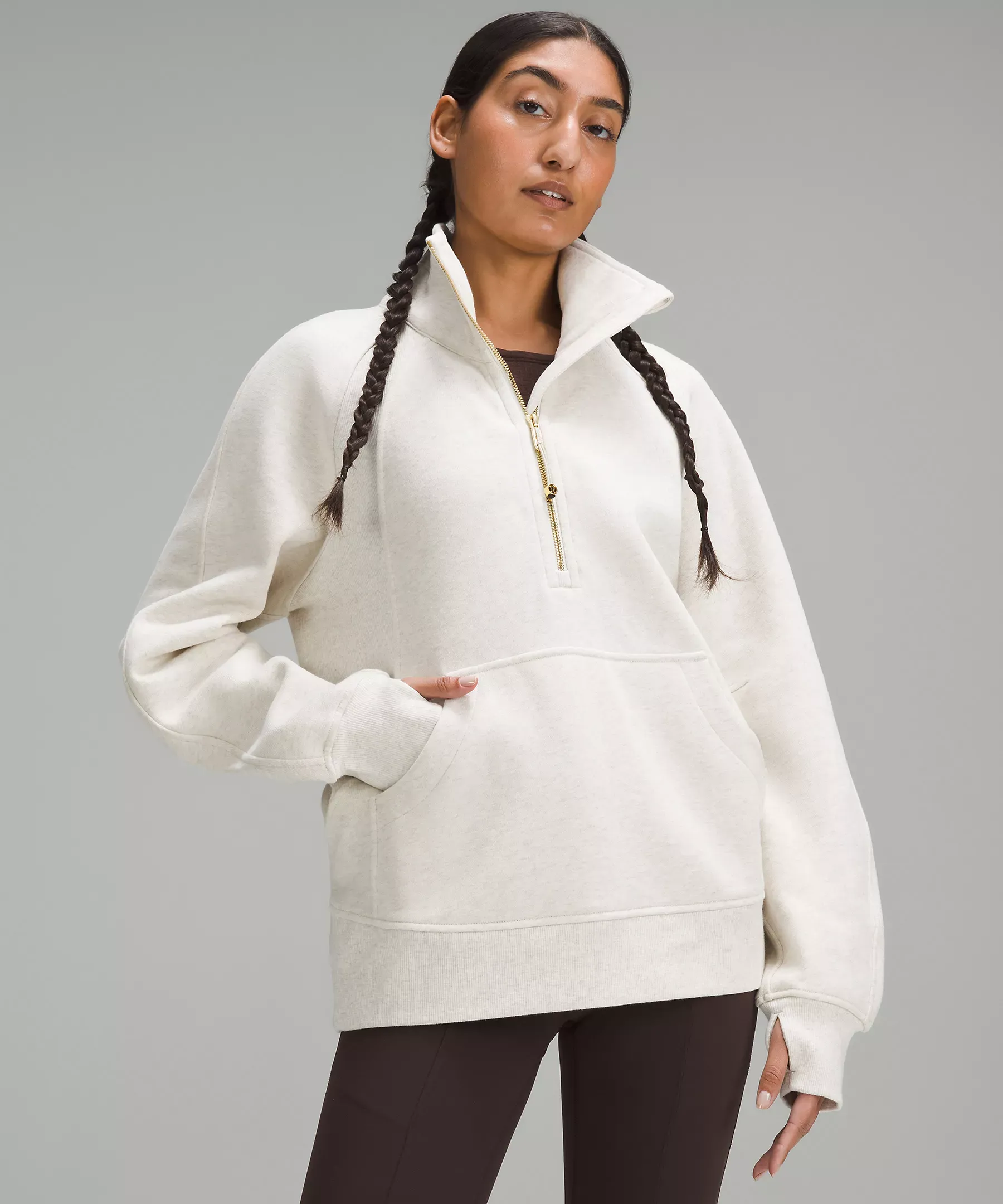 lululemon Scuba Oversized Funnel-Neck Half Zip Long