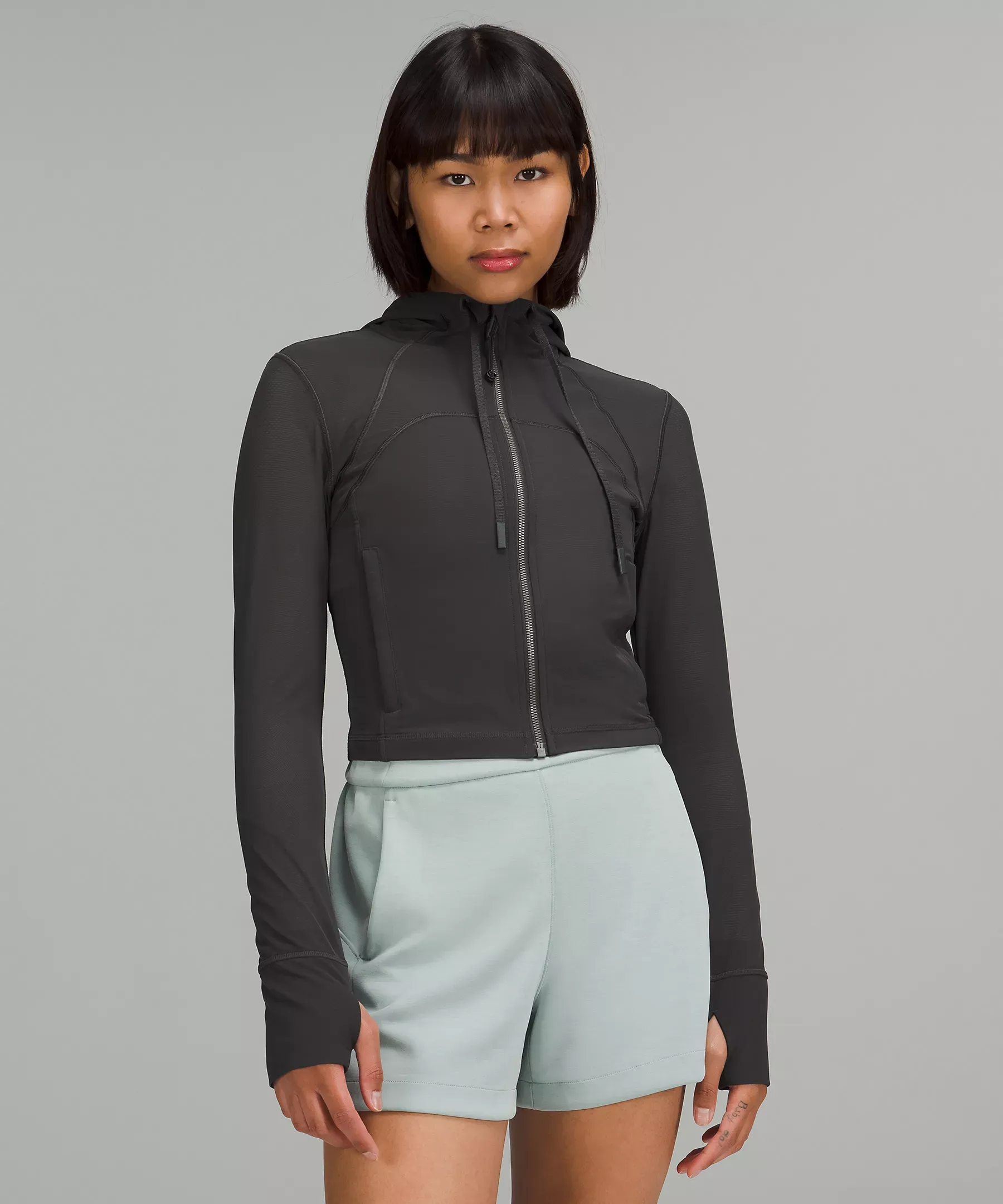 lululemon Cropped Define Mesh Jacket Nulu
