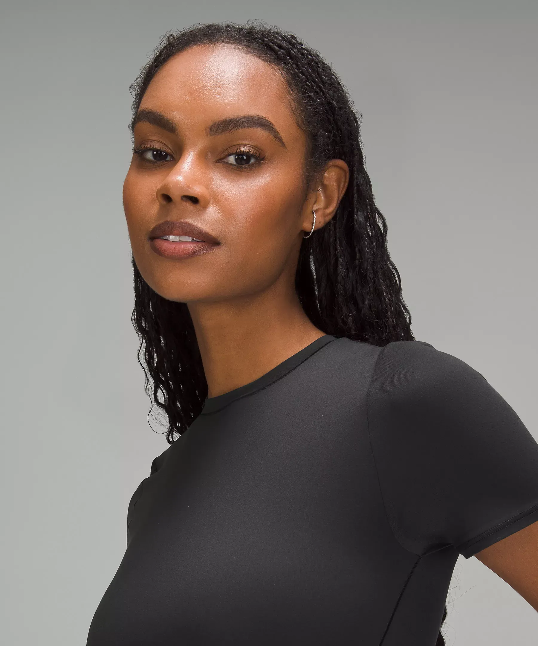 lululemon Wundermost Ultra-Soft Nulu Crewneck Cropped T-Shirt