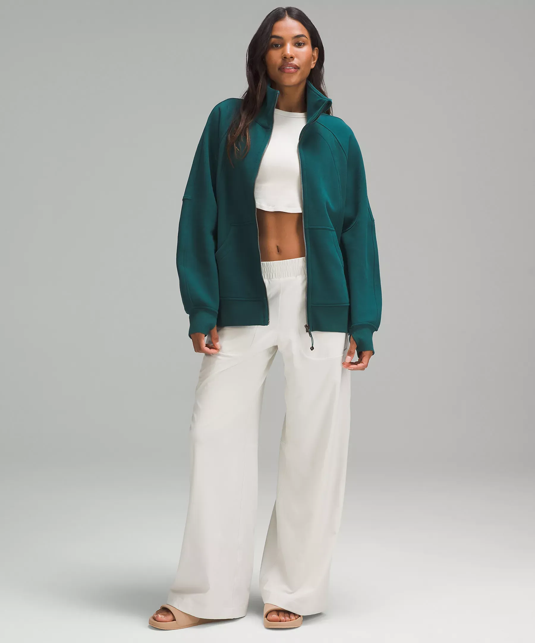 lululemon Scuba Oversized Funnel-Neck Full Zip Long NEW