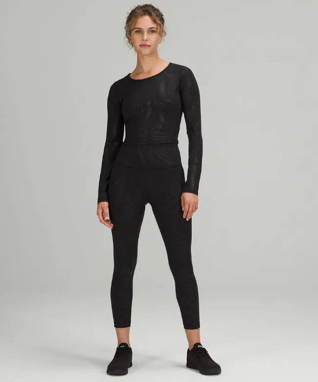 lululemon Wunder Train High-Rise Crop 23 Foil