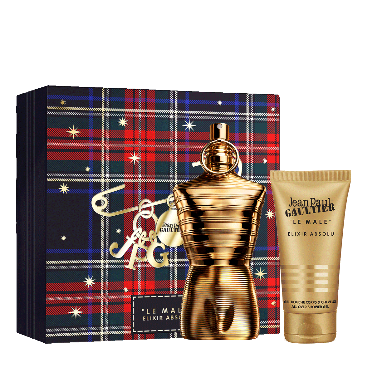 LE MALE ELIXIR ABSOLU 4.20Z AND SHOWER GEL 2.5 0Z GIFT SET